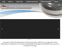 Tablet Screenshot of milwaukeecurlingassociation.org